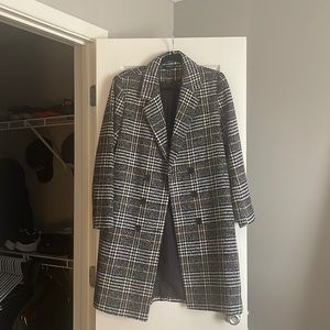 Forever 21 Plaid Coat